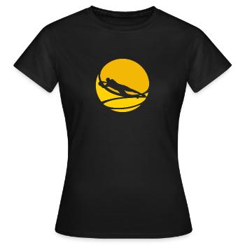 Footballeur, Défenseur, Footballeur - T-shirt Femme - noir - Devant - AI Model Female 172 dark (172cm)