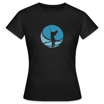 Golfeurs Golf Golfeurs - T-shirt Femme - noir - Devant - AI Model Female 172 dark (172cm)
