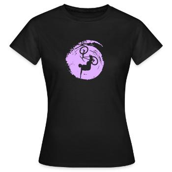Downhill Trail - Frauen T-Shirt - Schwarz - Vorne - AI Model Female 172 dark (172cm)