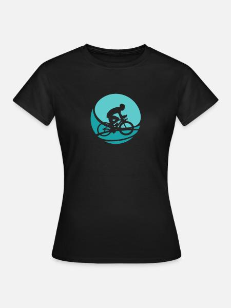 Fahrradfahrer Radfahren Fahrradfahrer - Frauen T-Shirt - Schwarz