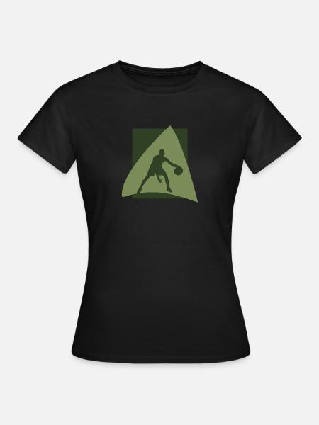 Basketball Hooping - Frauen T-Shirt - Schwarz