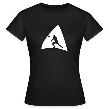 Volley-ball Volley-ball - T-shirt Femme - noir - Devant - AI Model Female 172 dark (172cm)