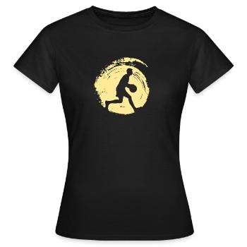 Rebounding Basketball Players - Women's T-Shirt - black - Front - AI Model Female 172 dark (172cm)