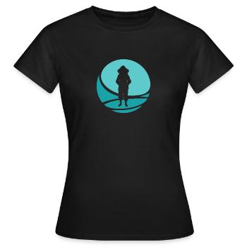 Bee, Bees, Honey Bee - Women's T-Shirt - black - Front - AI Model Female 172 dark (172cm)