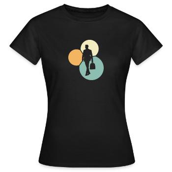 Banque Homme d’affaires Homme d’affaires - T-shirt Femme - noir - Devant - AI Model Female 172 dark (172cm)