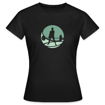 Bodybuilder Kraftsport Kraftsport - Frauen T-Shirt - Schwarz - Vorne - AI Model Female 172 dark (172cm)