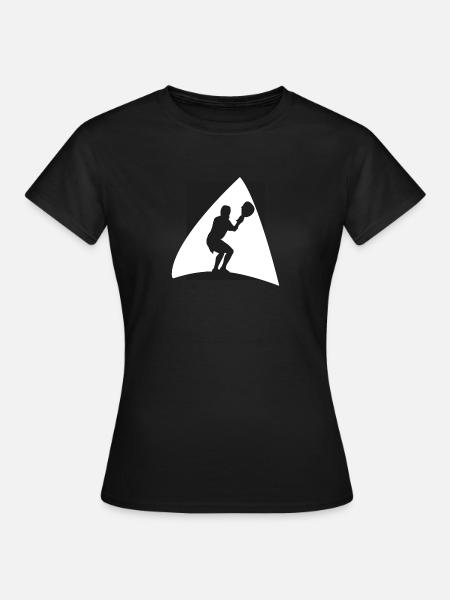 Intercrosse Lacrosse - Frauen T-Shirt - Schwarz