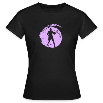 Basketball Hooping Rebounding - Women's T-Shirt - black - Front - AI Model Female 172 dark (172cm)