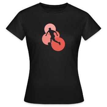 Beachball Strand Beachsoccer - Frauen T-Shirt - Schwarz - Vorne - AI Model Female 172 dark (172cm)