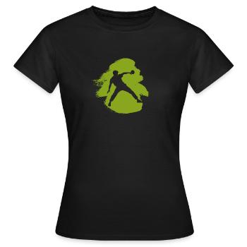 Tischtennisschläger Table Tennis Tennis - Frauen T-Shirt - Schwarz - Vorne - AI Model Female 172 dark (172cm)