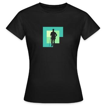 Boule de billard Boule de billard Joueur de billard - T-shirt Femme - noir - Devant - AI Model Female 172 dark (172cm)