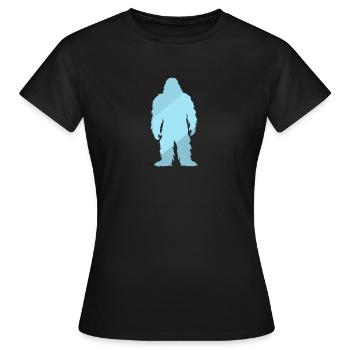 Lochness Big foot Yeti - Frauen T-Shirt - Schwarz - Vorne - AI Model Female 172 dark (172cm)