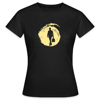 Banques Bourse de Wall Street - T-shirt Femme - noir - Devant - AI Model Female 172 dark (172cm)