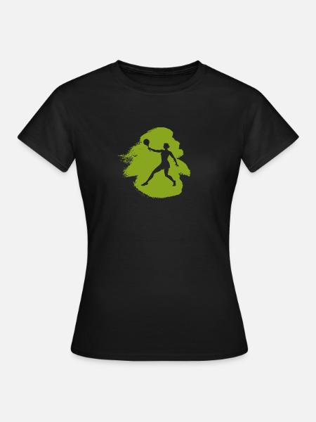 Beachball Beachtennis Strandtennis - Frauen T-Shirt - Schwarz