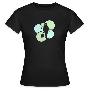 Banques Banques boursières - T-shirt Femme - noir - Devant - AI Model Female 172 dark (172cm)