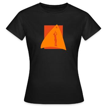 Beach-volley - T-shirt Femme - noir - Devant - AI Model Female 172 dark (172cm)