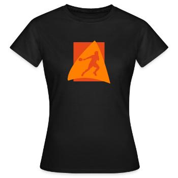 Raquette Squash Squash Raquette de squash - T-shirt Femme - noir - Devant - AI Model Female 172 dark (172cm)