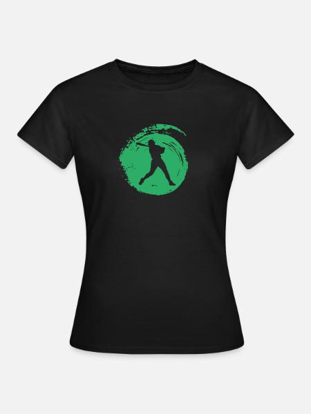 Baseball Pitcher Baseball - Frauen T-Shirt - Schwarz