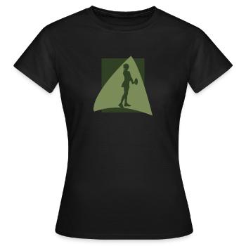 Tennisser Tennis - Vrouwen T-shirt - zwart - Voor - AI Model Female 172 dark (172cm)