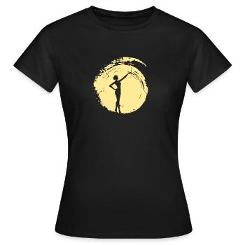 Bâton Stabdrehen Twirling Bâton Twirling - T-shirt Femme - noir - Devant - AI Model Female 172 dark (172cm)
