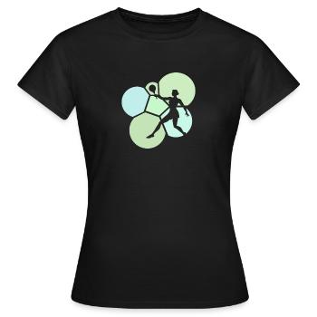 Strandtennis Beach Tennis Beach Tennis - Frauen T-Shirt - Schwarz - Vorne - AI Model Female 172 dark (172cm)