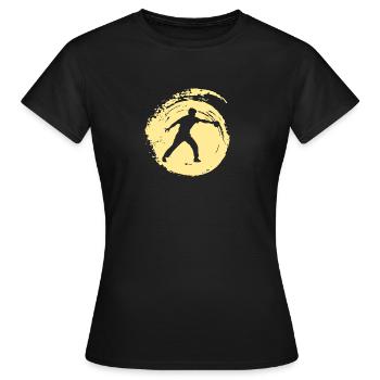 Table tennis ball Table tennis ball - Women's T-Shirt - black - Front - AI Model Female 172 dark (172cm)