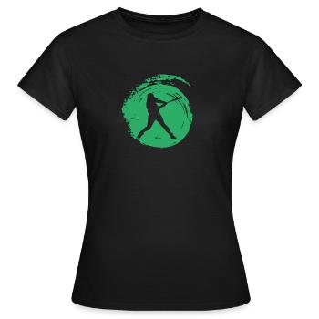 Baseball Lanceur de baseball - T-shirt Femme - noir - Devant - AI Model Female 172 dark (172cm)