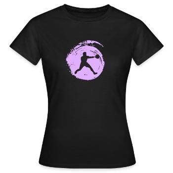 Squash Spieler Squash Spieler Squashschläger - Frauen T-Shirt - Schwarz - Vorne - AI Model Female 172 dark (172cm)