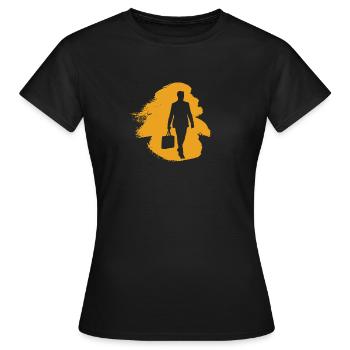 Banques Banques Affaires - T-shirt Femme - noir - Devant - AI Model Female 172 dark (172cm)