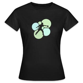 Table Tennis Player Table Tennis - Women's T-Shirt - black - Front - AI Model Female 172 dark (172cm)
