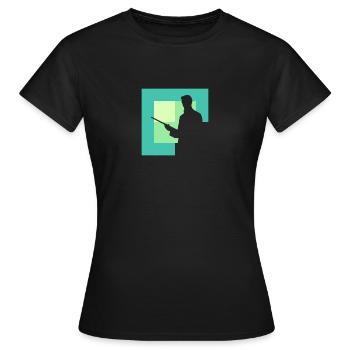 Boule de billard Joueur de billard Billard - T-shirt Femme - noir - Devant - AI Model Female 172 dark (172cm)