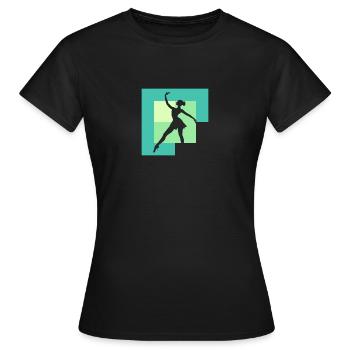 Ballett Schwanensee Balletttänzerin - Frauen T-Shirt - Schwarz - Vorne - AI Model Female 172 dark (172cm)