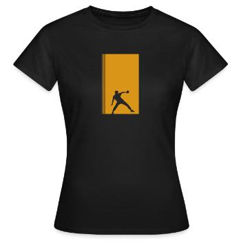 Table tennis, table tennis ball, table tennis player - Women's T-Shirt - black - Front - AI Model Female 172 dark (172cm)