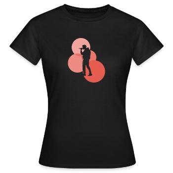 Beatboxer Djing Beatbox - Frauen T-Shirt - Schwarz - Vorne - AI Model Female 172 dark (172cm)