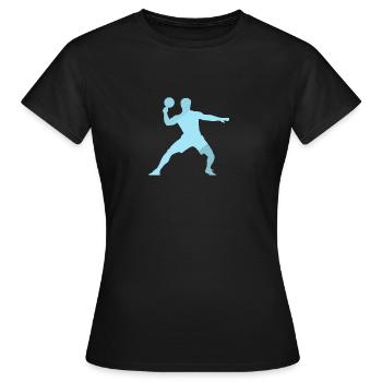 Table Tennis Player Table Tennis Ball Table Tennis - Women's T-Shirt - black - Front - AI Model Female 172 dark (172cm)