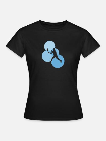 Raquette de squash Joueur de squash Joueur de squash - T-shirt Femme - noir