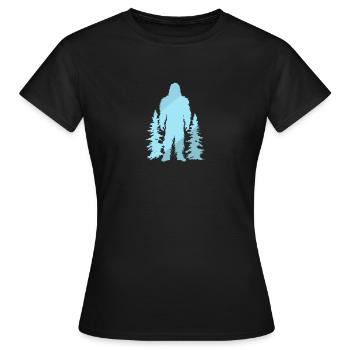 Lochness Bigfoot Big foot - Frauen T-Shirt - Schwarz - Vorne - AI Model Female 172 dark (172cm)