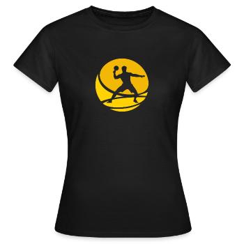 Tennis Table tennis ball Table tennis ball - Women's T-Shirt - black - Front - AI Model Female 172 dark (172cm)
