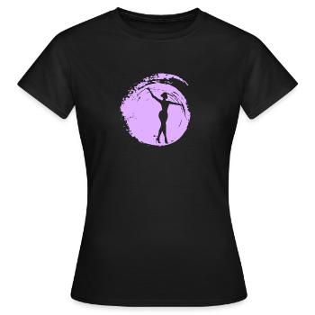 Gymnastik Gymnastik Twirling - Frauen T-Shirt - Schwarz - Vorne - AI Model Female 172 dark (172cm)
