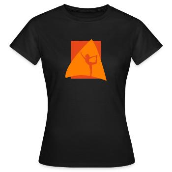 Yoga Mantra - T-shirt Femme - noir - Devant - AI Model Female 172 dark (172cm)