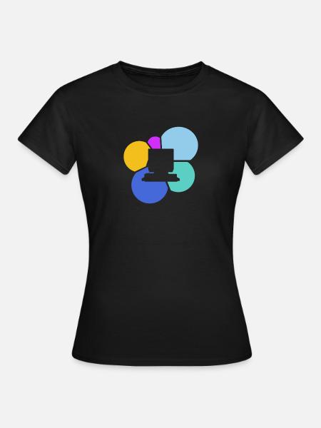 Computerarbeit Internet Computer - Frauen T-Shirt - Schwarz
