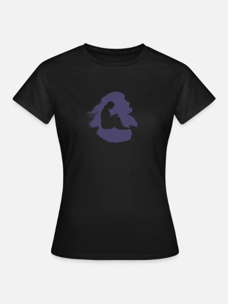 Nähen Nadel Wolle - Frauen T-Shirt - Schwarz