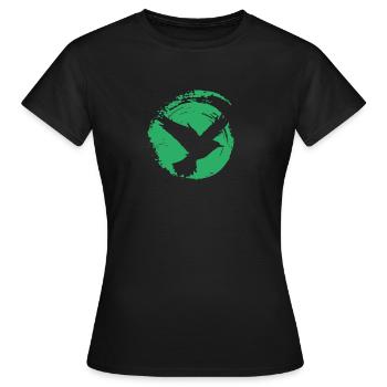 Flügel Vogelschwarm Tier - Frauen T-Shirt - Schwarz - Vorne - AI Model Female 172 dark (172cm)