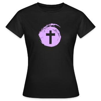Kreuz Christ Christ - Frauen T-Shirt - Schwarz - Vorne - AI Model Female 172 dark (172cm)