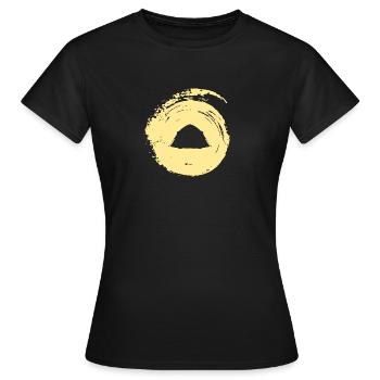 Zelt Pfadfinder Zelte - Frauen T-Shirt - Schwarz - Vorne - AI Model Female 172 dark (172cm)