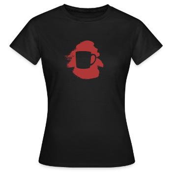 Coffee Bean Caffeine Coffee Bean - Women's T-Shirt - black - Front - AI Model Female 172 dark (172cm)