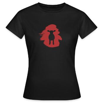 Rind Kühe Milch - Frauen T-Shirt - Schwarz - Vorne - AI Model Female 172 dark (172cm)