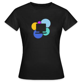 Computerarbeit PC PC - Frauen T-Shirt - Schwarz - Vorne - AI Model Female 172 dark (172cm)