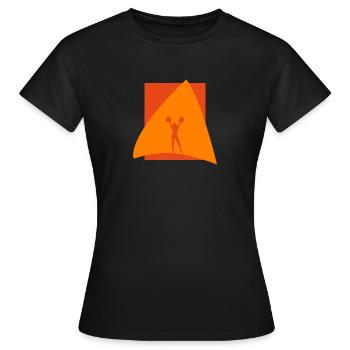 Pom-pom girl pom-pom girl girlie - T-shirt Femme - noir - Devant - AI Model Female 172 dark (172cm)