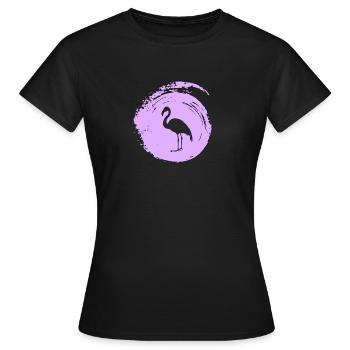 Exotisch Exotisch Flamenco - Frauen T-Shirt - Schwarz - Vorne - AI Model Female 172 dark (172cm)